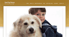 Desktop Screenshot of gooddogrescue.com