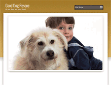 Tablet Screenshot of gooddogrescue.com